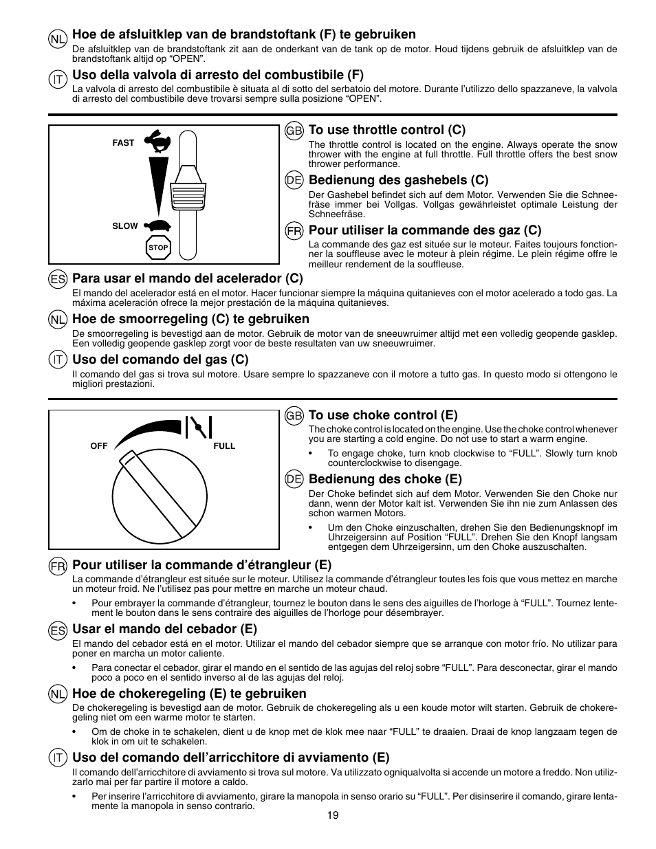 McCulloch PM85  EU User Manual | Page 19 / 60