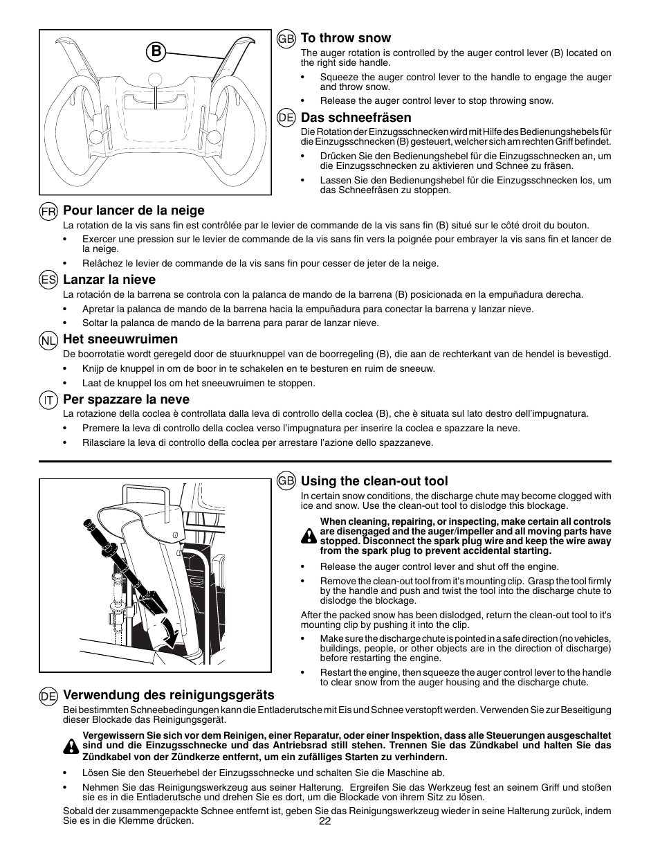 McCulloch PM85  EU User Manual | Page 22 / 60