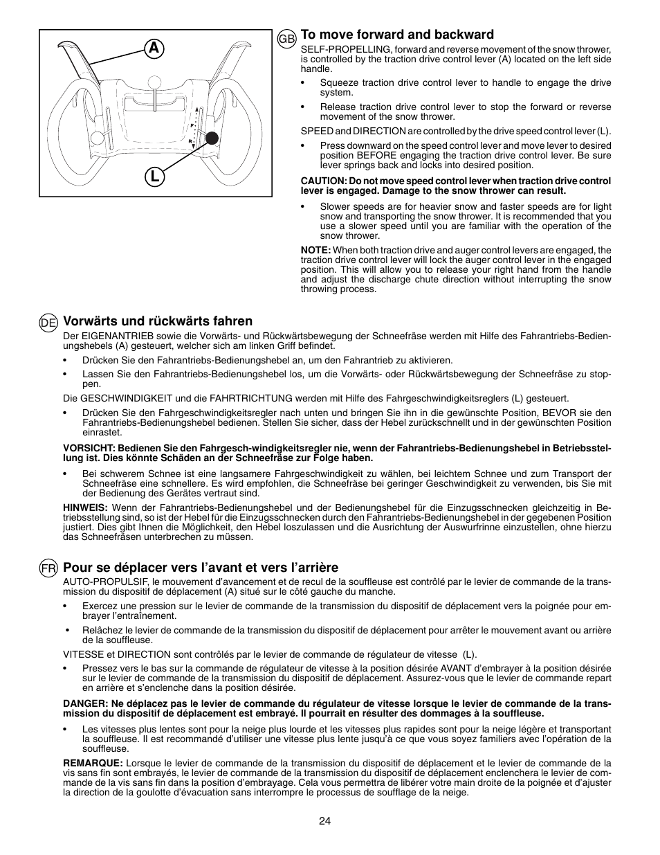 McCulloch PM85  EU User Manual | Page 24 / 60