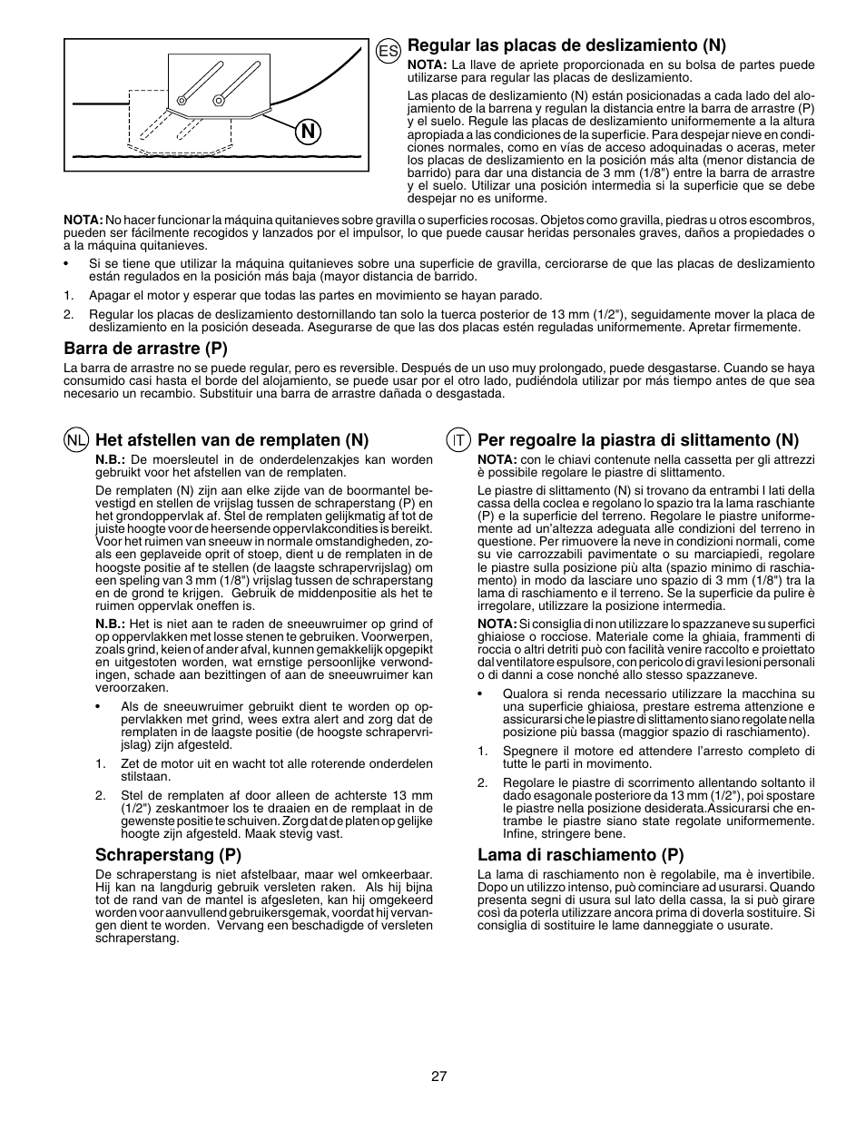 McCulloch PM85  EU User Manual | Page 27 / 60