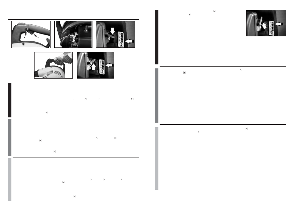 2. stopping the engine, 3. starting a warm engine, 2. arreter le moteur | 3. demarrage d un moteur chaud, 2. apagado del motor, 3. arranque de un motor caliente, 1. starting a cold engine, 1. demarrage d’ un moteur froid, 1. arranque de un motor frio | McCulloch MB3200 User Manual | Page 14 / 26