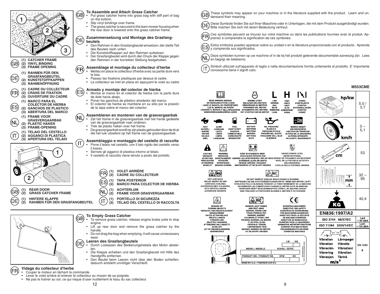 McCulloch M553CME User Manual | Page 9 / 10