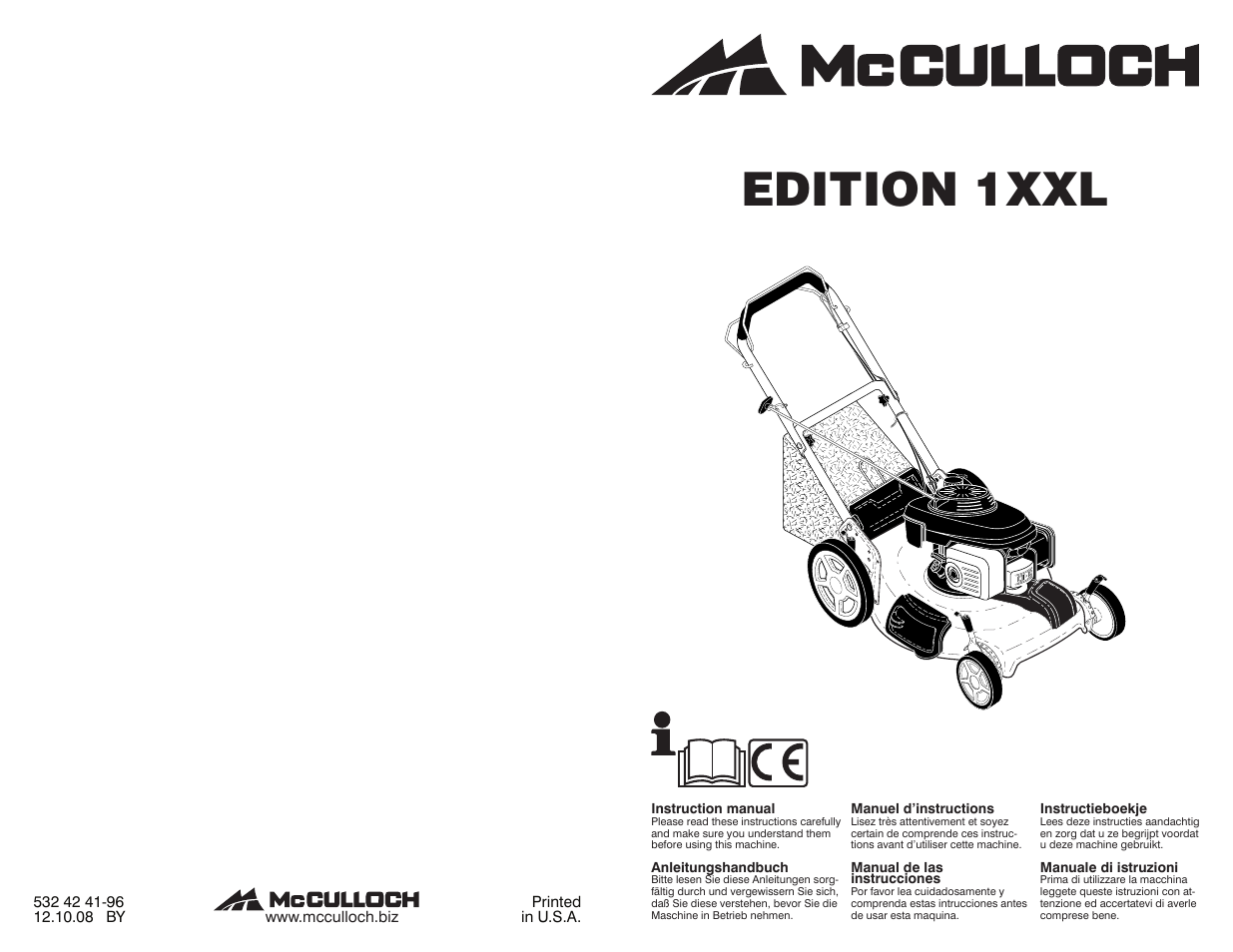 McCulloch 96141020000 User Manual | 12 pages