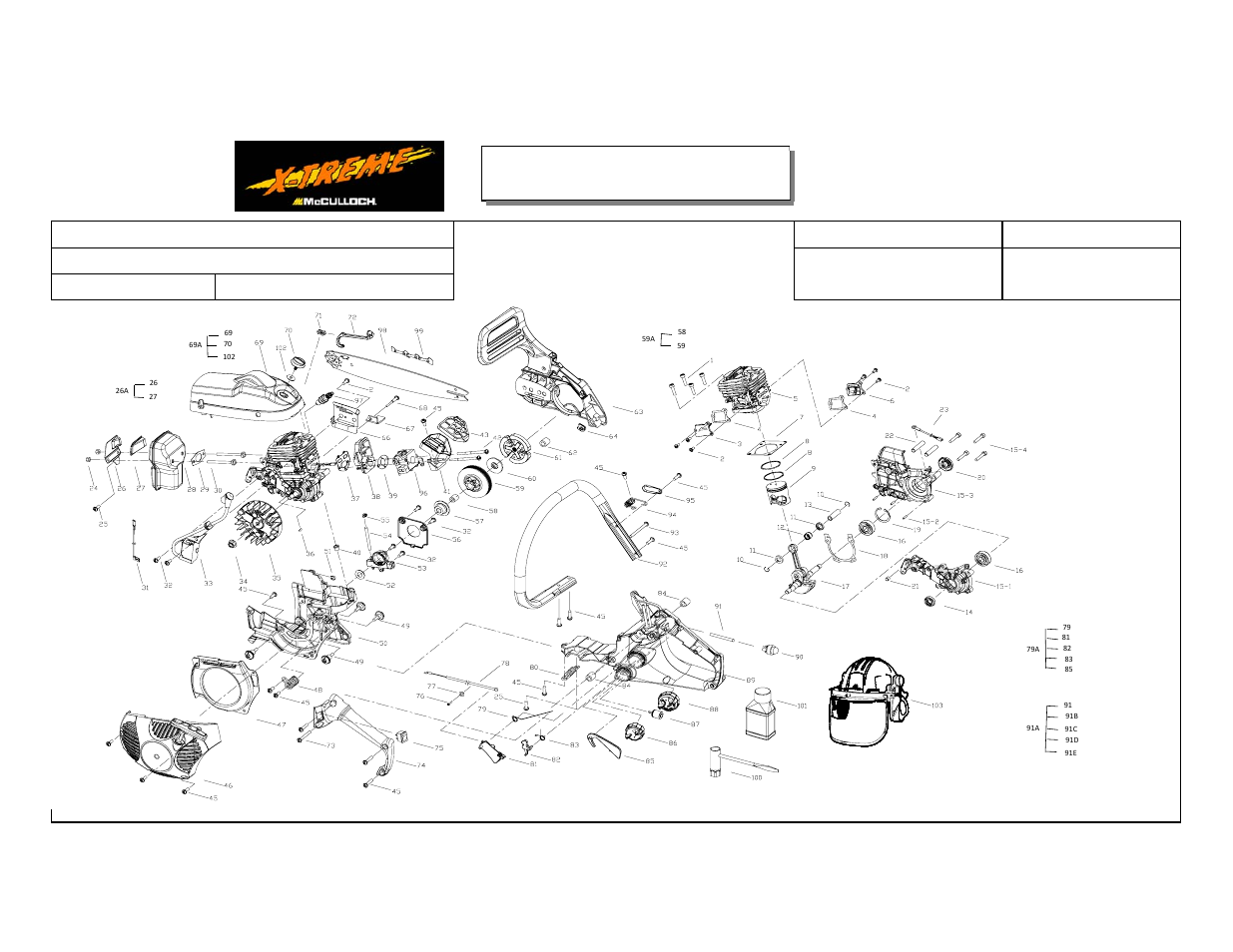 Iplmxc1840dk pg1.pdf, Model no. mxc1840dk service spare parts list, Service spare parts list | Revised date, Date | McCulloch MXC1840D User Manual | Page 34 / 36