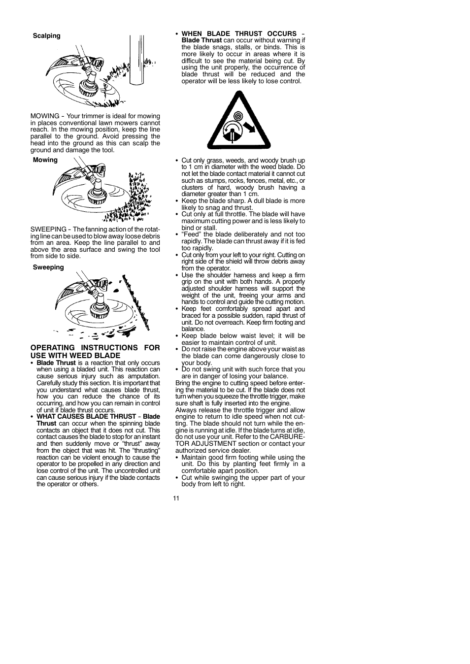 McCulloch Cabrio 433B User Manual | Page 11 / 18