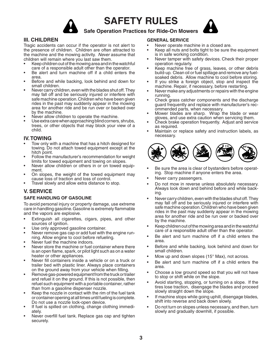 Safety rules | McCulloch MC1136B User Manual | Page 3 / 44