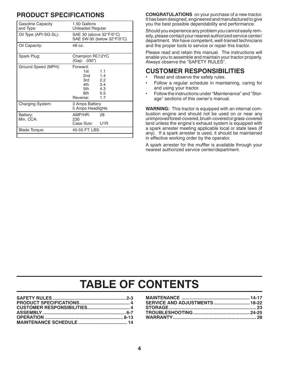 McCulloch 96012010400 User Manual | Page 4 / 28