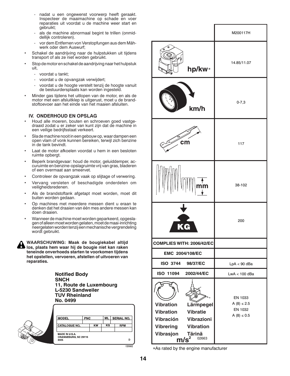 McCulloch M200117H User Manual | Page 14 / 84