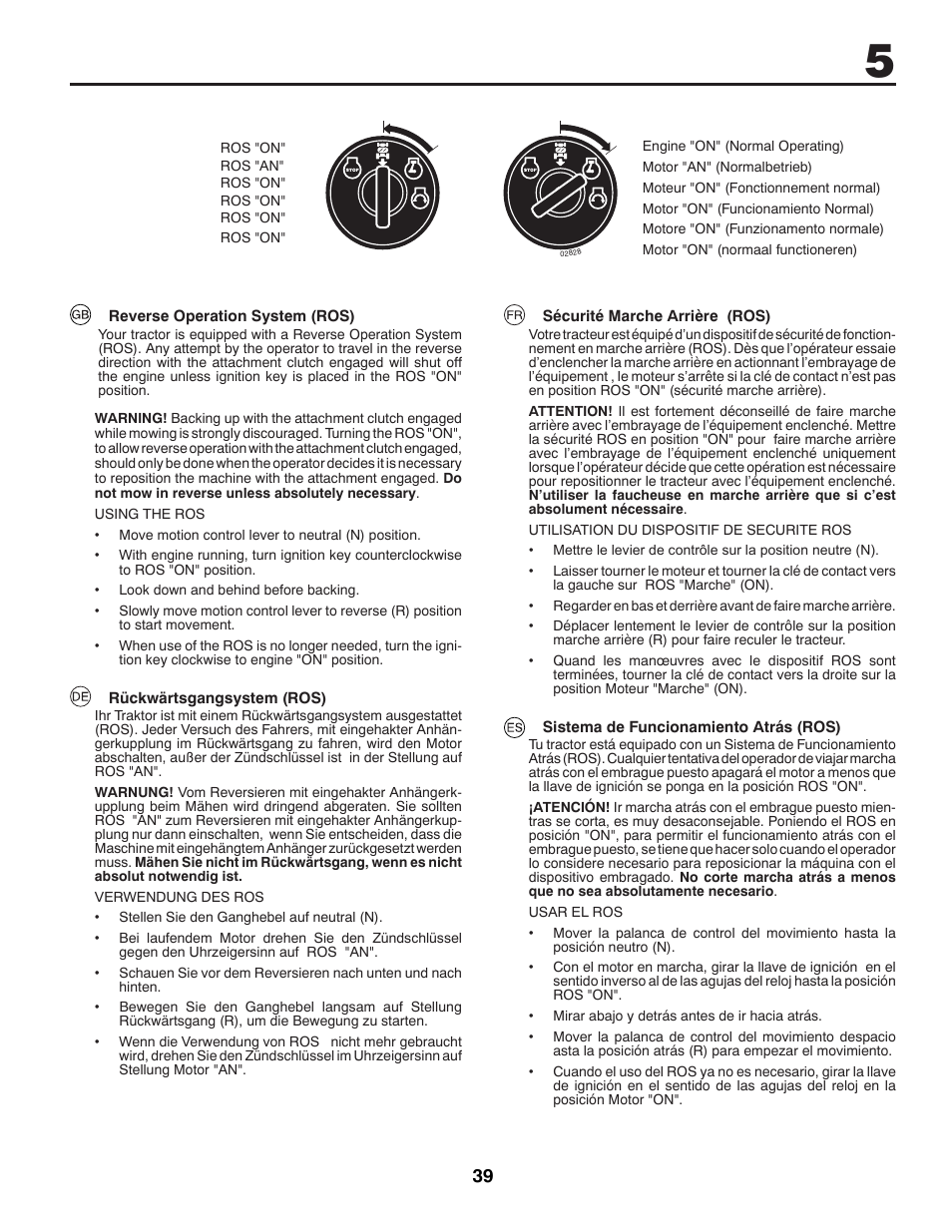 McCulloch M200117H User Manual | Page 39 / 84
