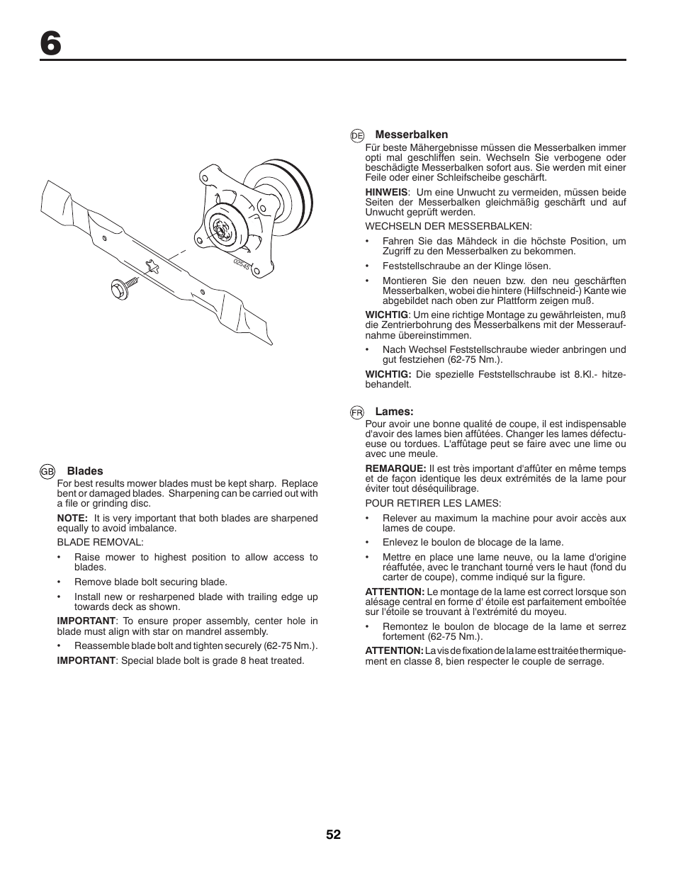 McCulloch M200117H User Manual | Page 52 / 84