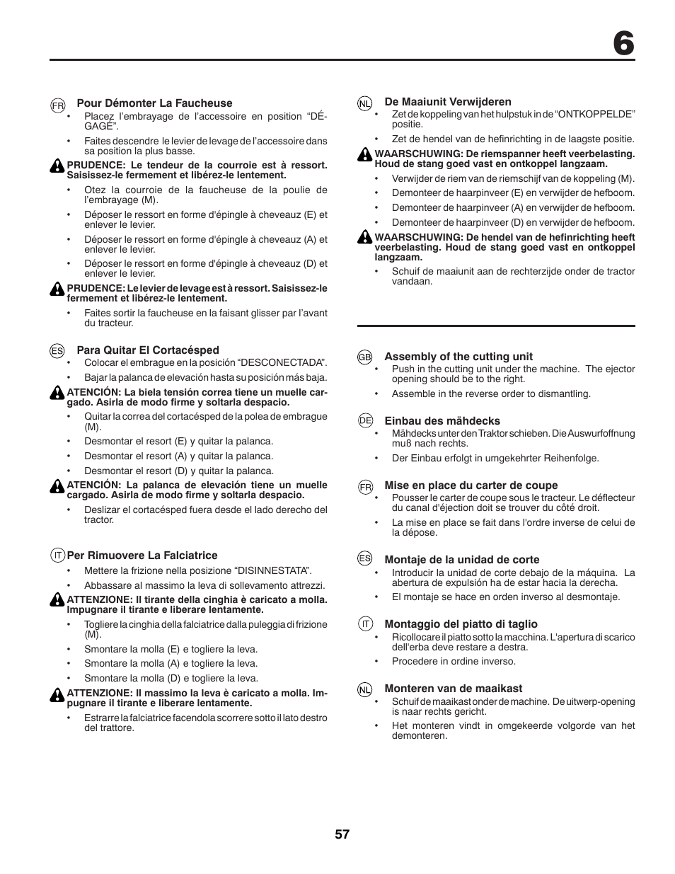 McCulloch M200117H User Manual | Page 57 / 84