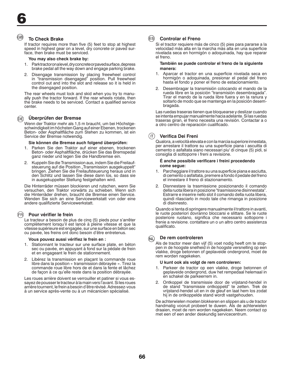 McCulloch M200117H User Manual | Page 66 / 84