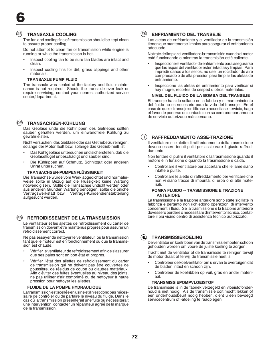 McCulloch M200117H User Manual | Page 72 / 84