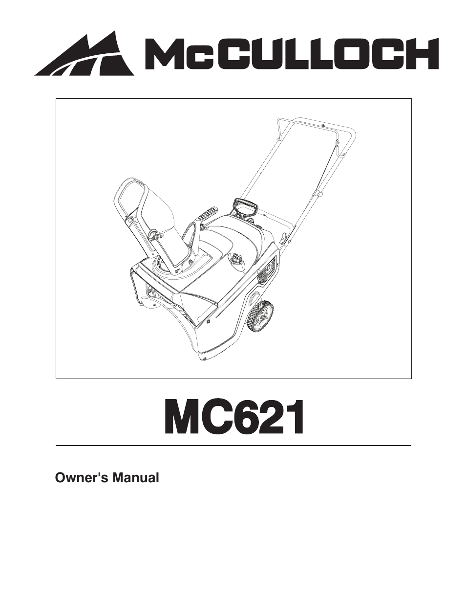 McCulloch 96182000500 User Manual | 30 pages