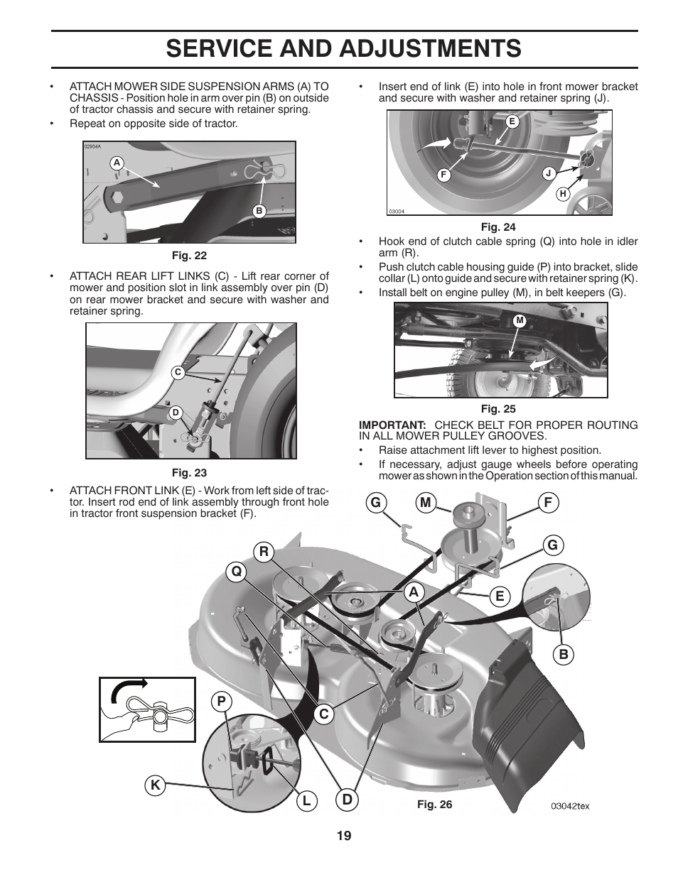 Service and adjustments | McCulloch 96041017700 User Manual | Page 19 / 28