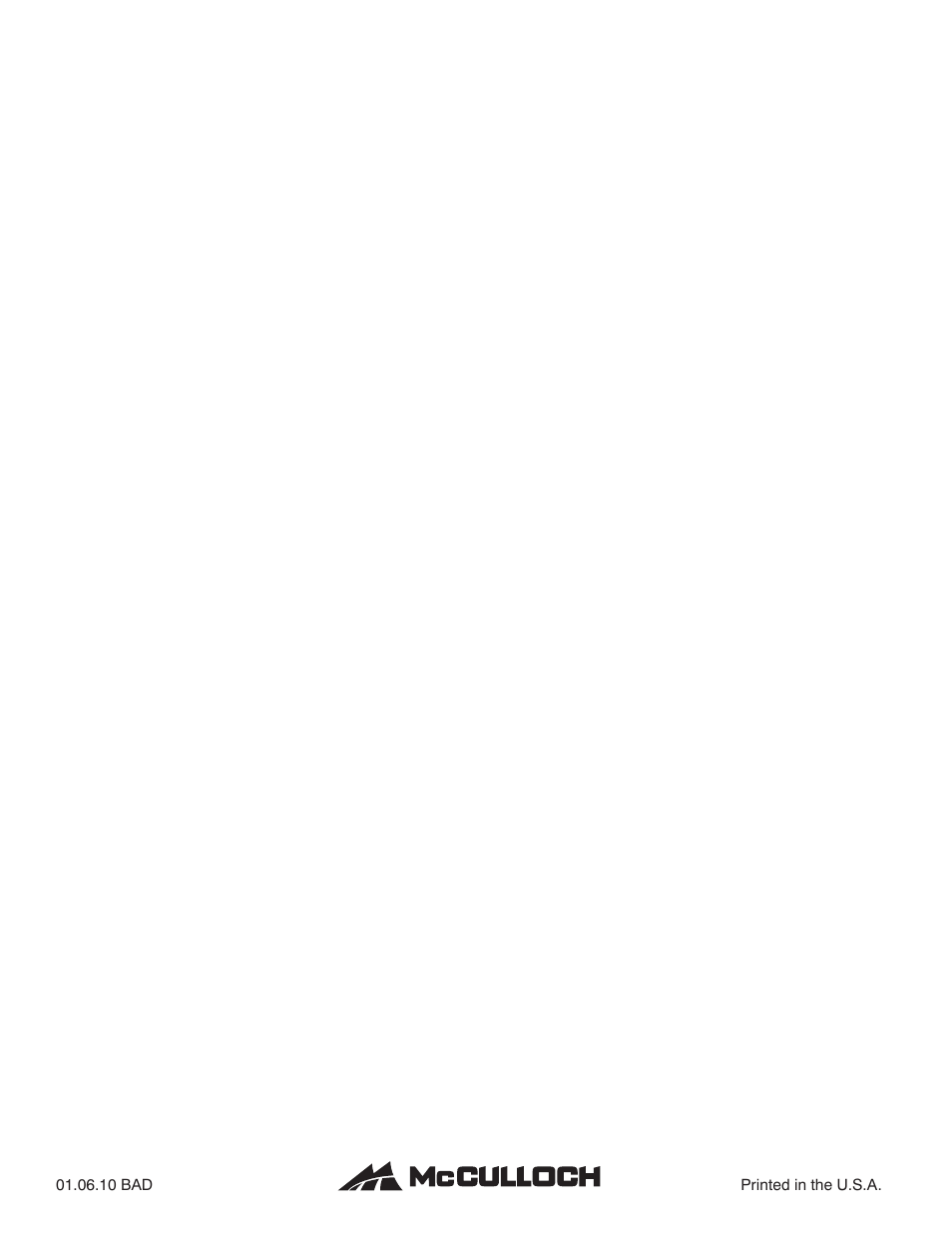 McCulloch 96041017700 User Manual | Page 28 / 28