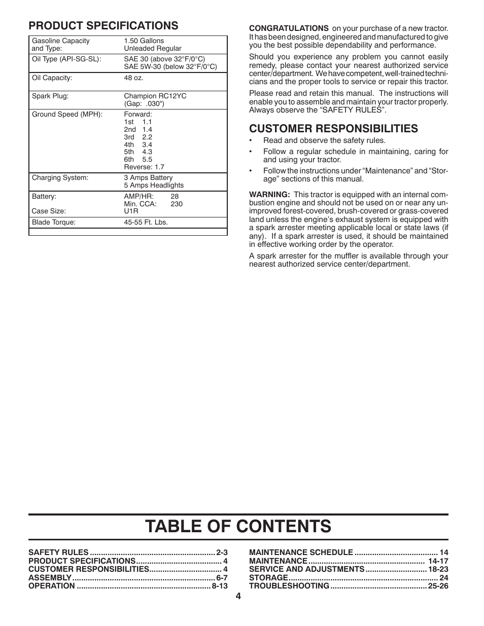 McCulloch 96041017700 User Manual | Page 4 / 28