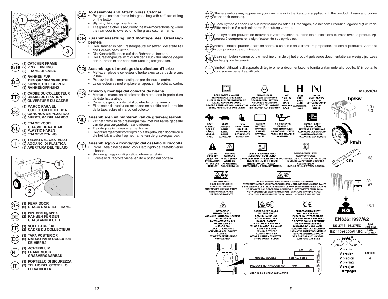 McCulloch M4053CM User Manual | Page 9 / 10