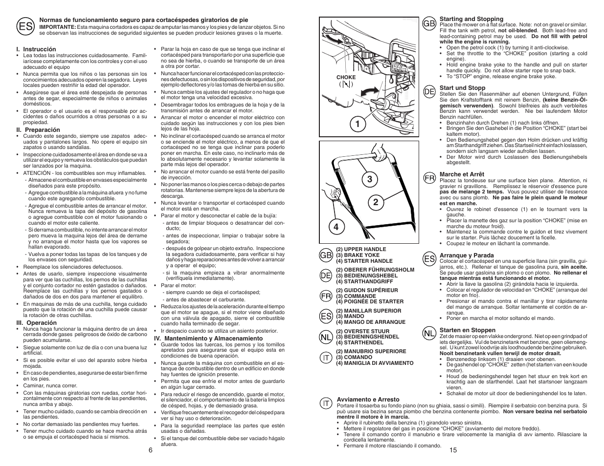 McCulloch M55H53HW User Manual | Page 6 / 10