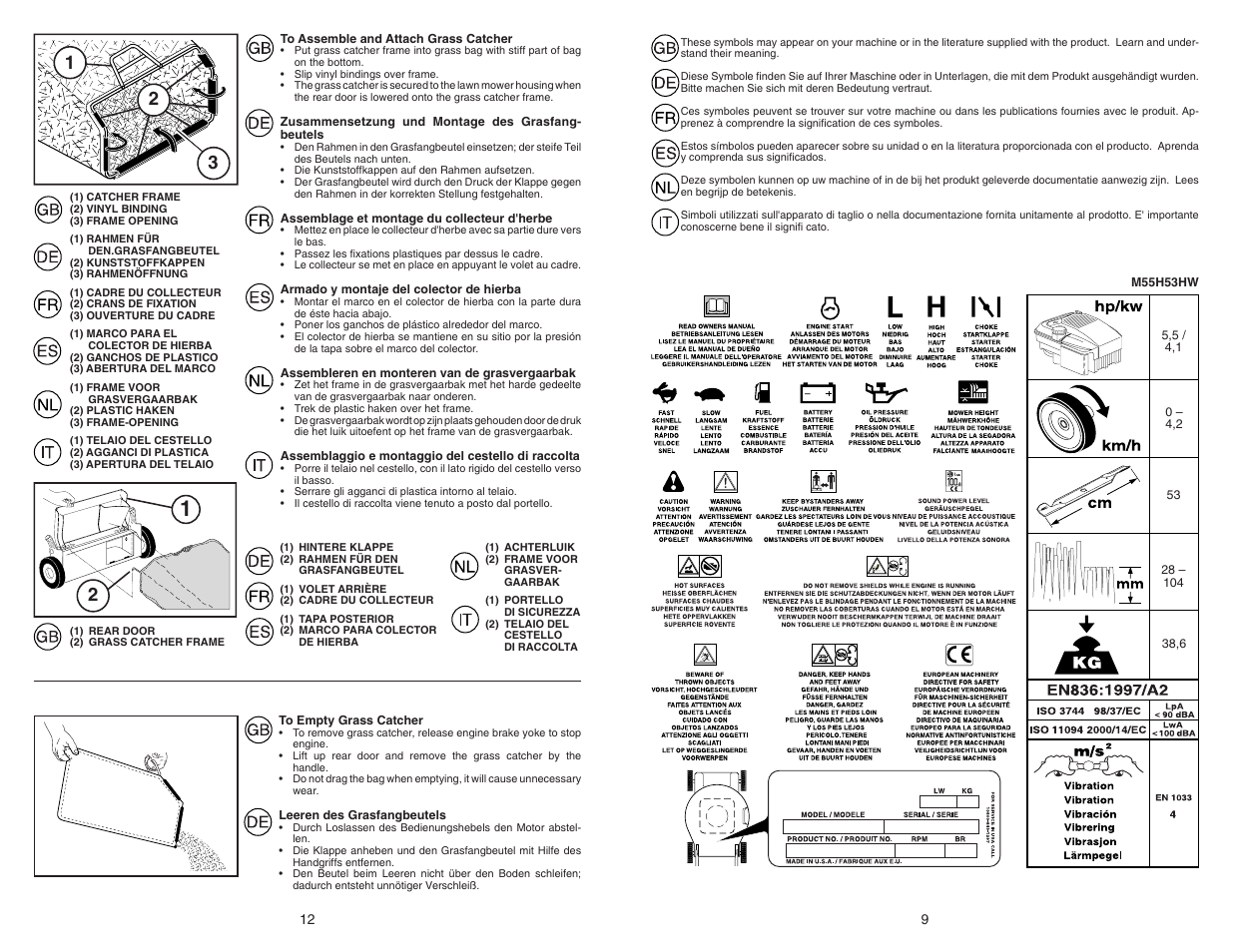 McCulloch M55H53HW User Manual | Page 9 / 10