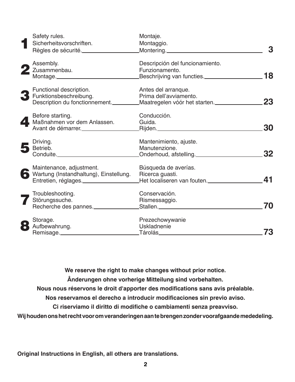 McCulloch 532 43 29-74 User Manual | Page 2 / 76