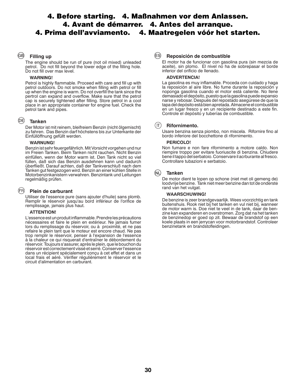 McCulloch 532 43 29-74 User Manual | Page 30 / 76