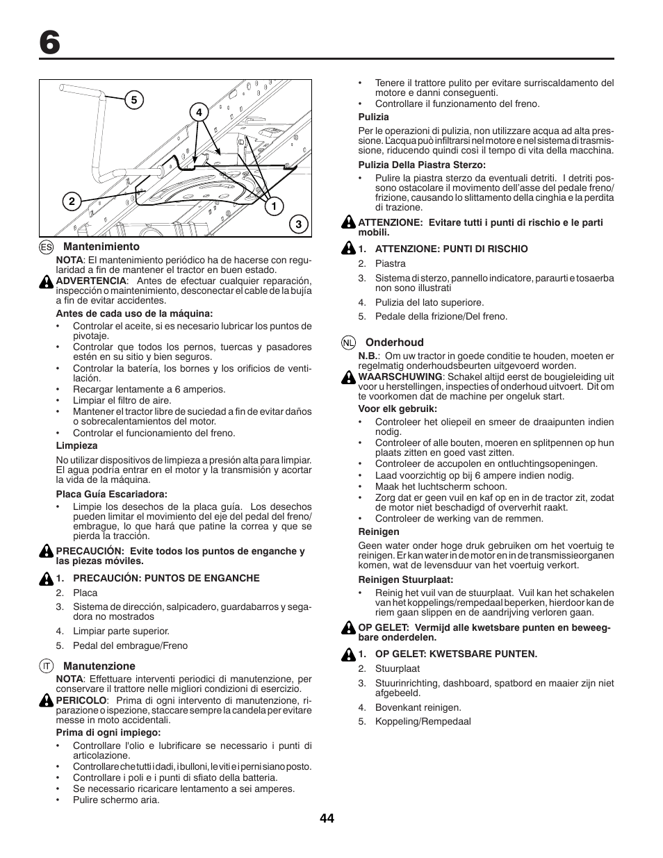 McCulloch 532 43 29-74 User Manual | Page 44 / 76