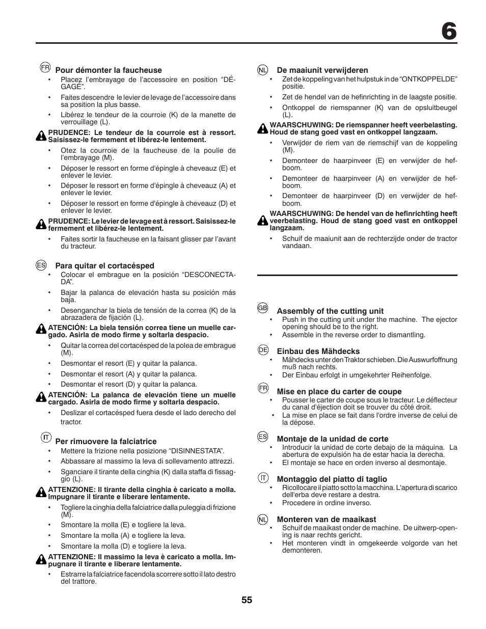 McCulloch 532 43 29-74 User Manual | Page 55 / 76