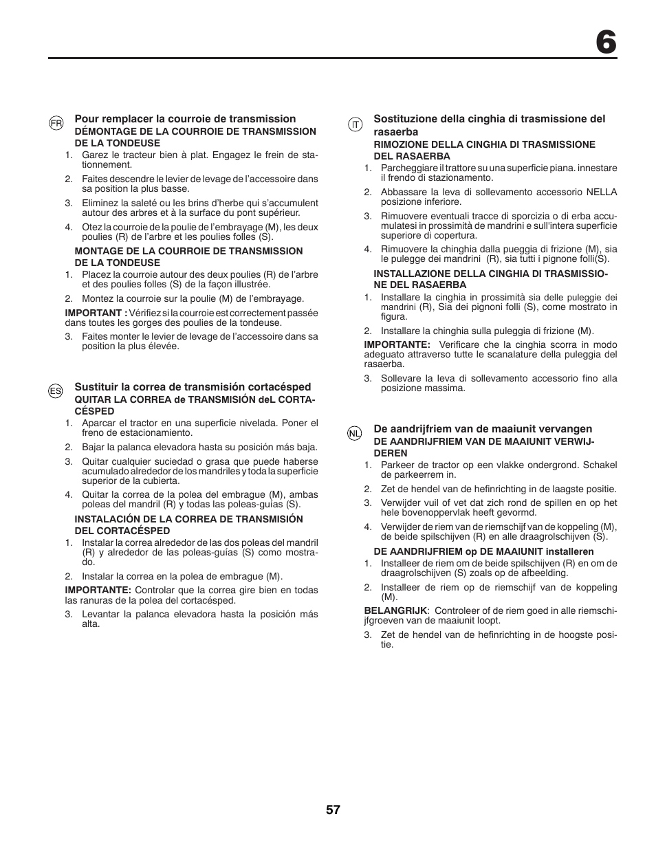 McCulloch 532 43 29-74 User Manual | Page 57 / 76