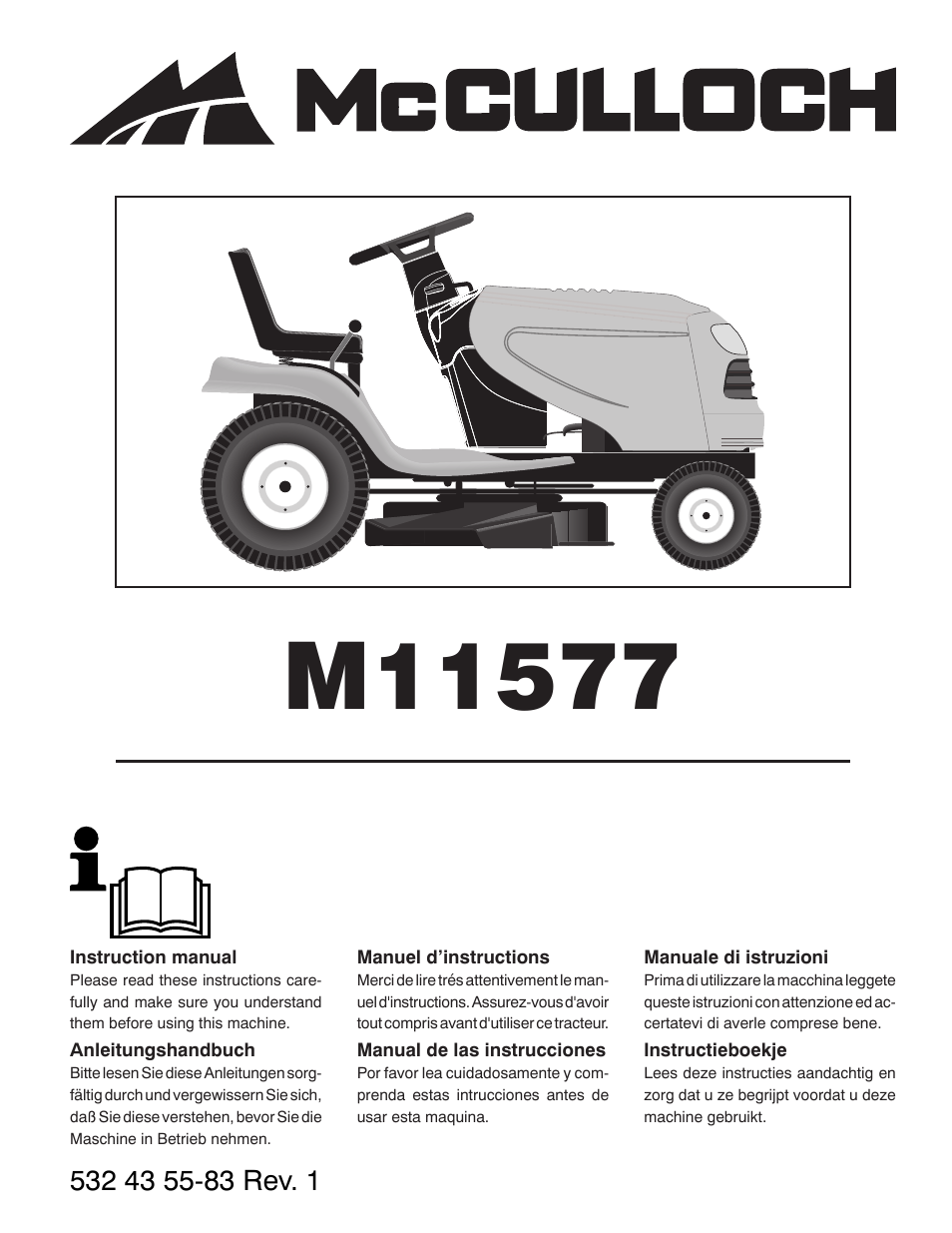 McCulloch 532 43 55-83 Rev. 1 User Manual | 76 pages