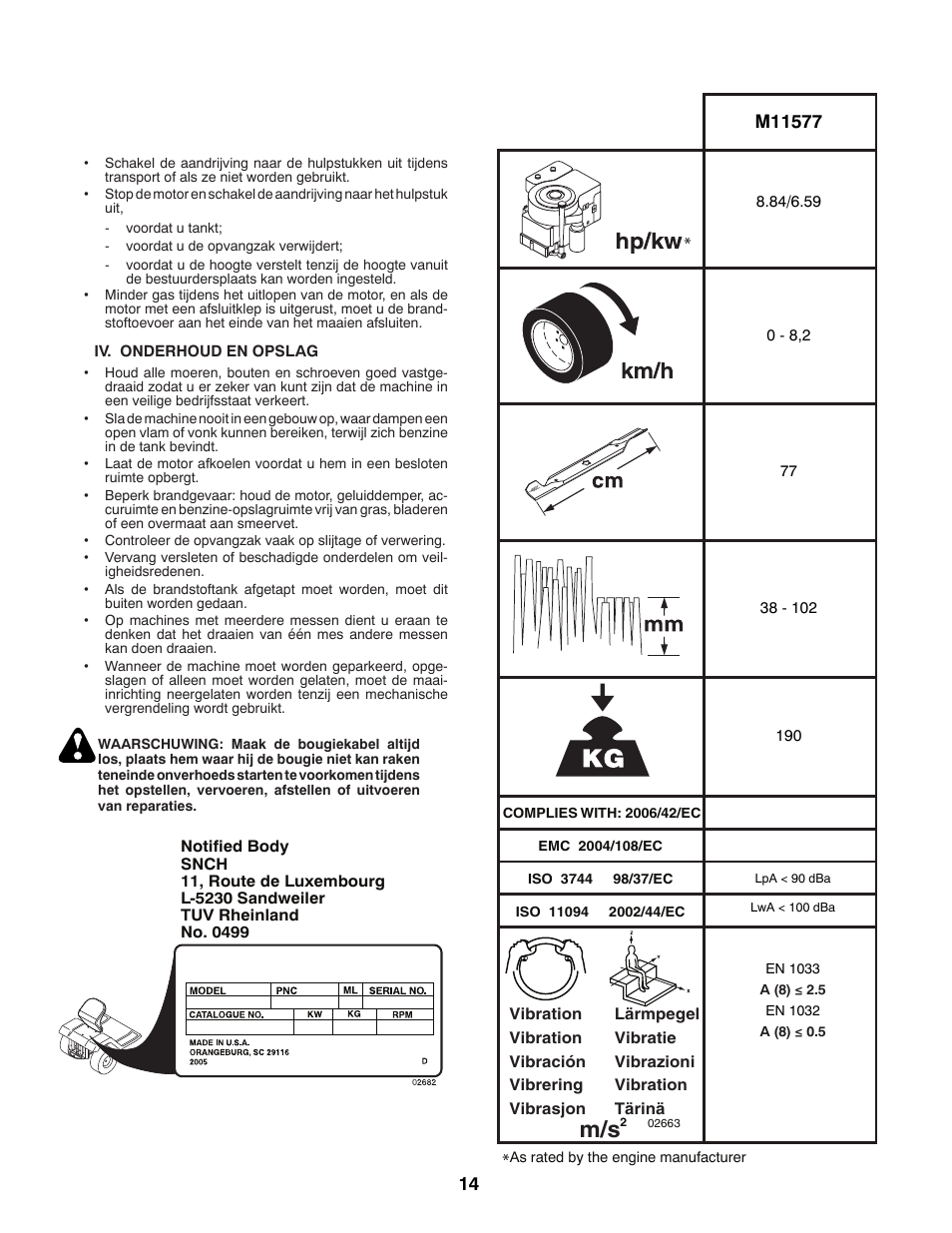 McCulloch 532 43 55-83 Rev. 1 User Manual | Page 14 / 76