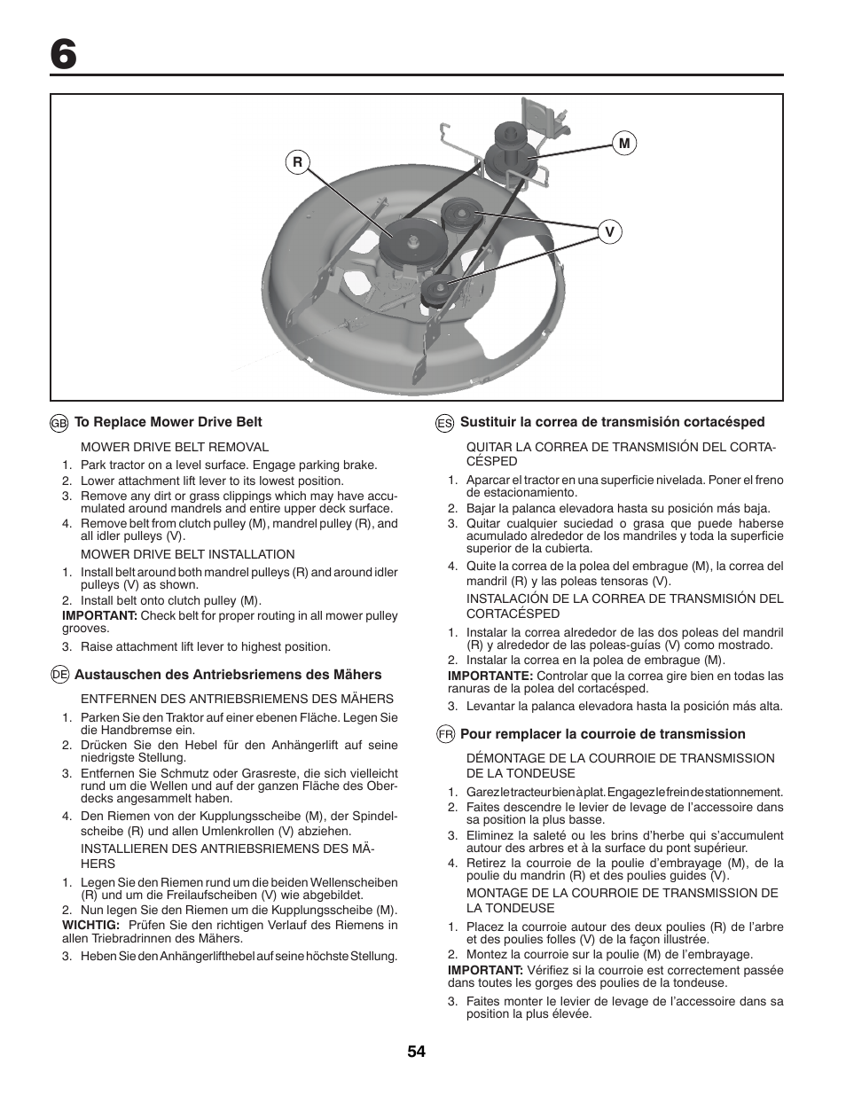 McCulloch 532 43 55-83 Rev. 1 User Manual | Page 54 / 76