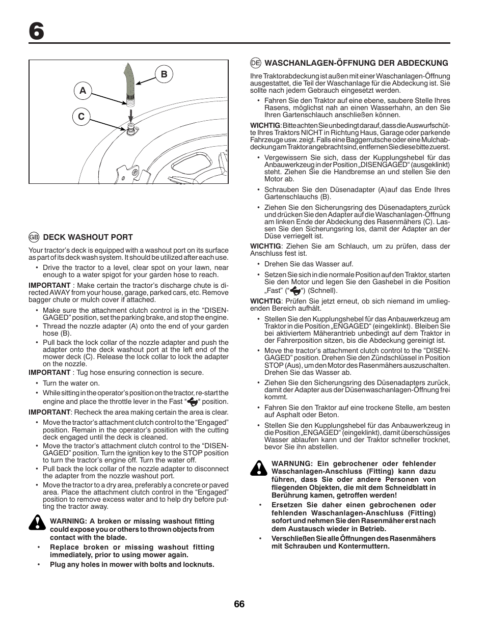 Ac b | McCulloch 532 43 55-83 Rev. 1 User Manual | Page 66 / 76