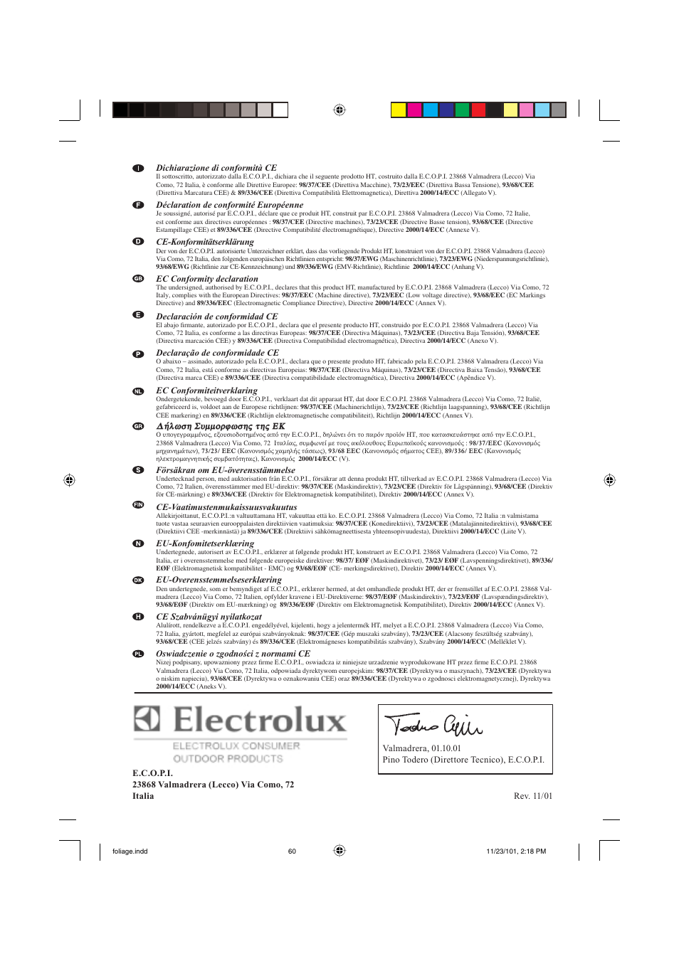 McCulloch Foliage 5-50 User Manual | Page 60 / 60