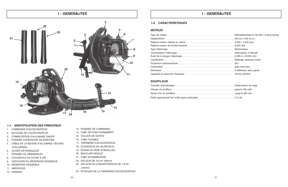 1 - generalites | McCulloch Air Stream ASB3206-CA User Manual | Page 11 / 27