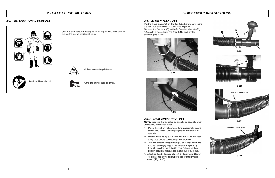 3 - assembly instructions, 2 - safety precautions | McCulloch Air Stream ASB3206-CA User Manual | Page 4 / 27