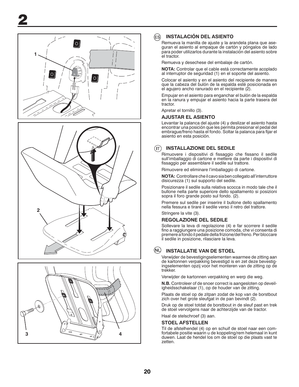 McCulloch 96041012300 User Manual | Page 20 / 96