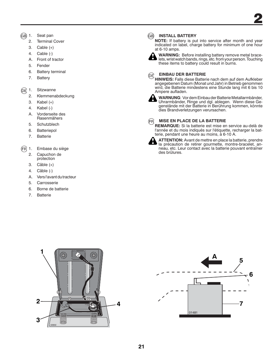 57 a 6 | McCulloch 96041012300 User Manual | Page 21 / 96
