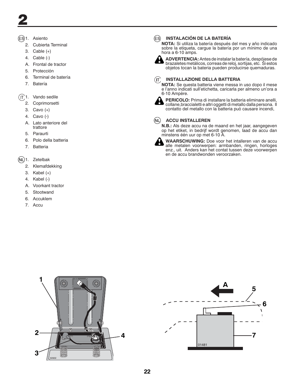 57 a 6 | McCulloch 96041012300 User Manual | Page 22 / 96