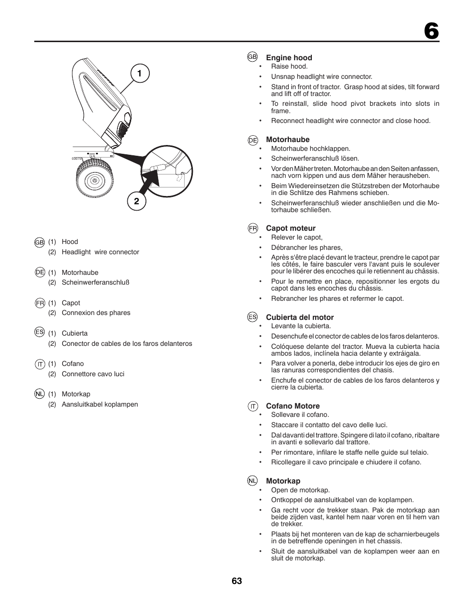 McCulloch 96041012300 User Manual | Page 63 / 96