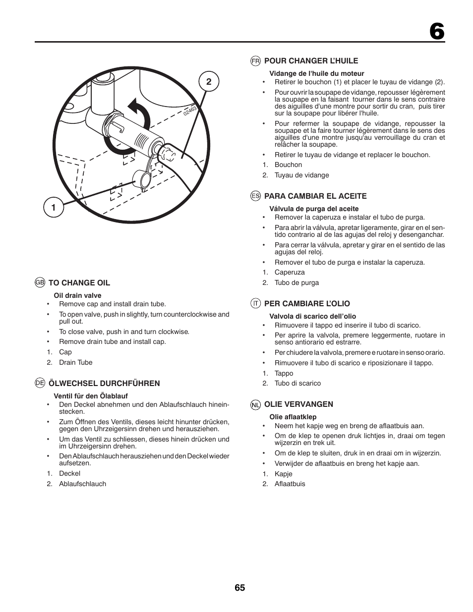 McCulloch 96041012300 User Manual | Page 65 / 96