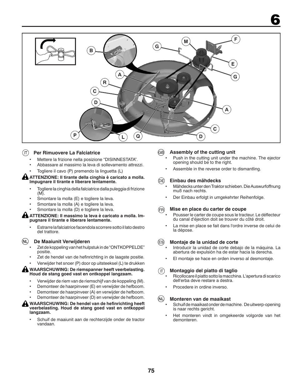 McCulloch 96041012300 User Manual | Page 75 / 96