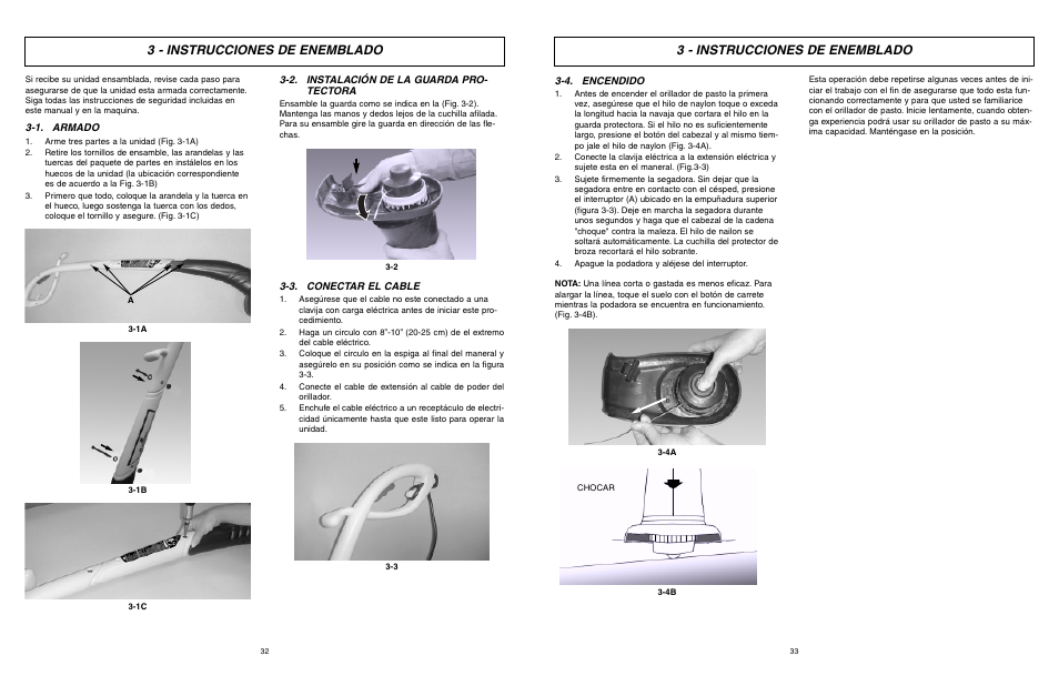 3 - instrucciones de enemblado | McCulloch MCT2024 User Manual | Page 17 / 21