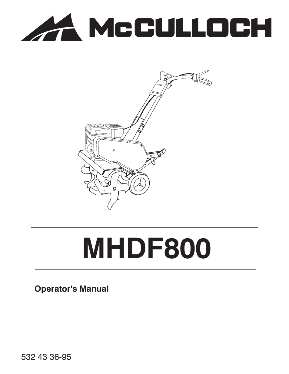 McCulloch 532 43 36-95 User Manual | 18 pages
