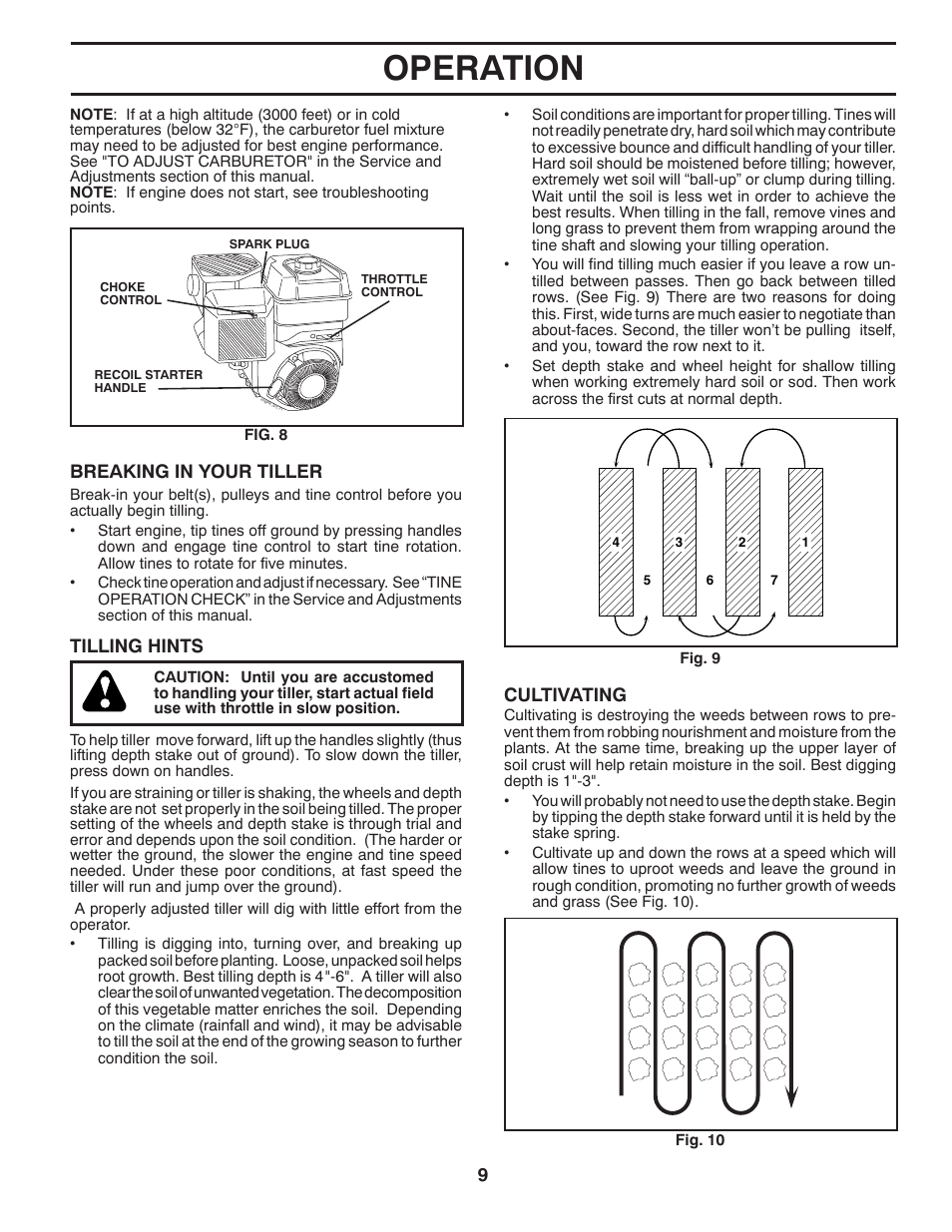 Operation | McCulloch 532 43 36-95 User Manual | Page 9 / 18