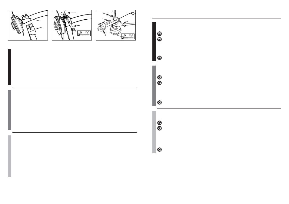 Warning, Avertissement, Advertencia | McCulloch MT3310 User Manual | Page 10 / 32