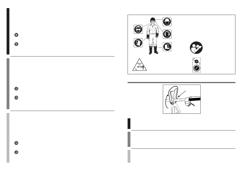 1. handle assembly, 1. montage de la poignee, 1. manubrio | McCulloch MT3310 User Manual | Page 9 / 32