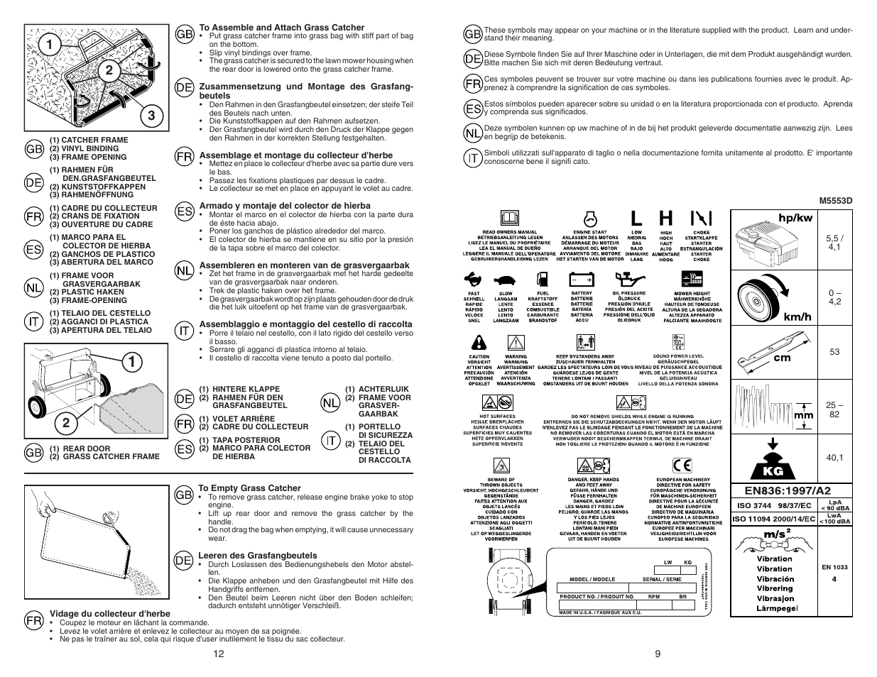 McCulloch M5553D User Manual | Page 9 / 10
