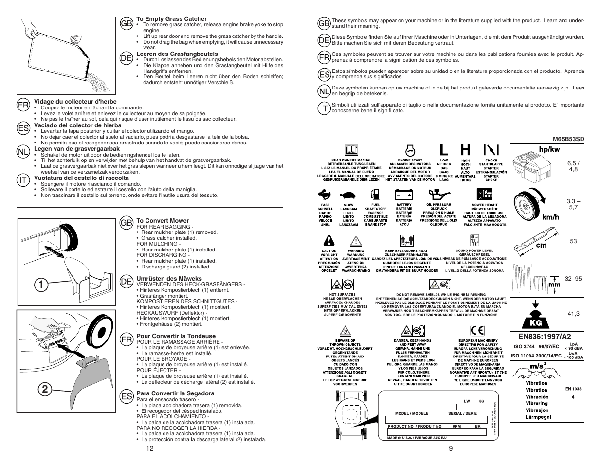 McCulloch M65B53SD User Manual | Page 9 / 10