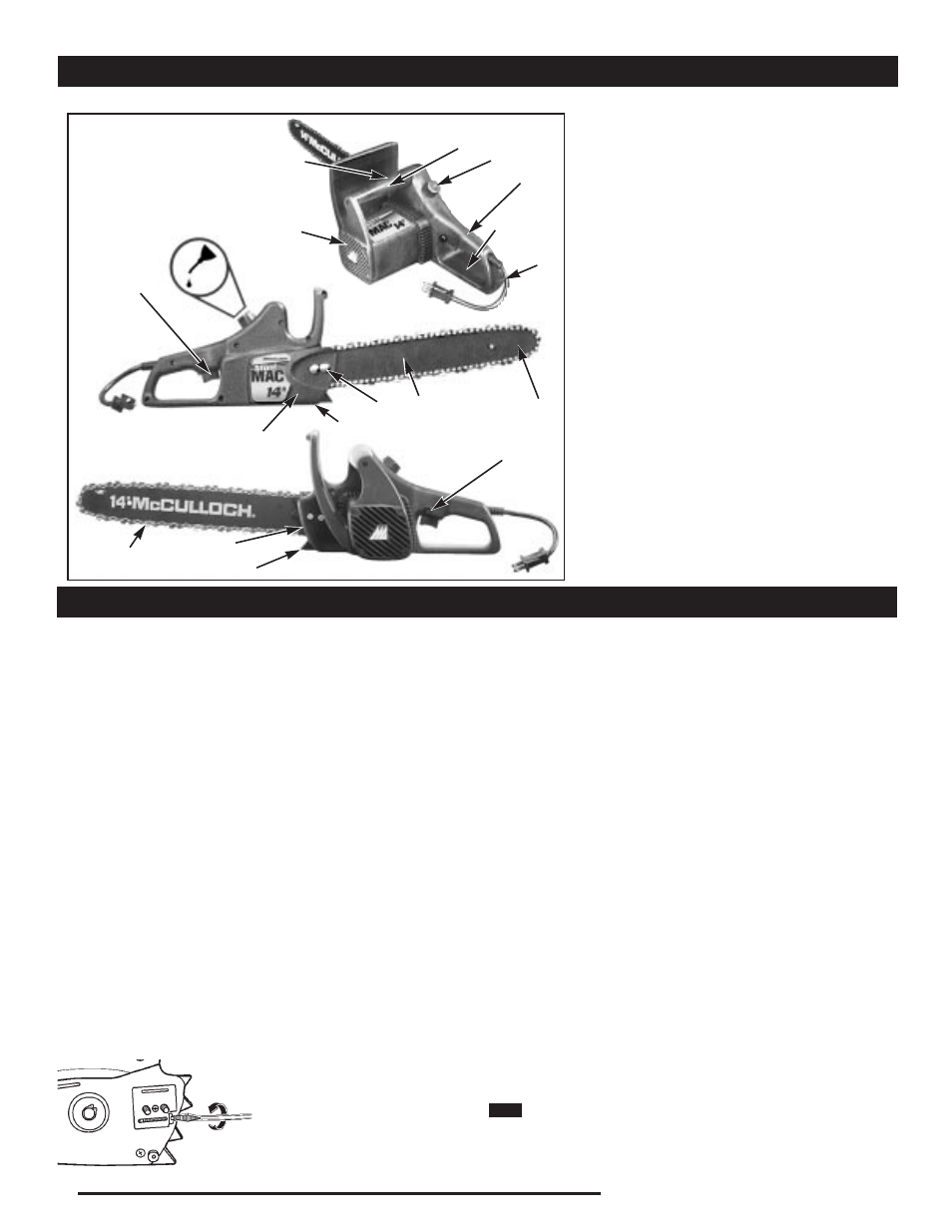 Identificación general, Ensamblaje | McCulloch Minimac 14 User Manual | Page 18 / 24